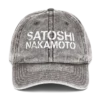 Satoshi Nakamoto Vintage Dad Cap