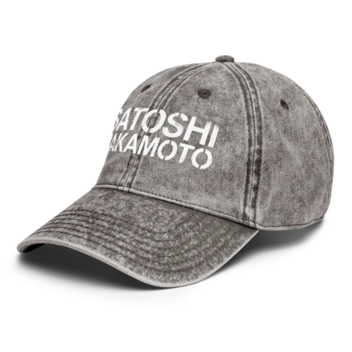 Satoshi Nakamoto Vintage Dad Cap