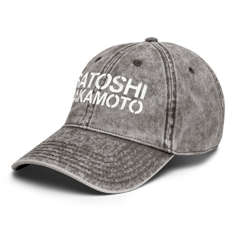 Satoshi Nakamoto Vintage Dad Cap - Image 2