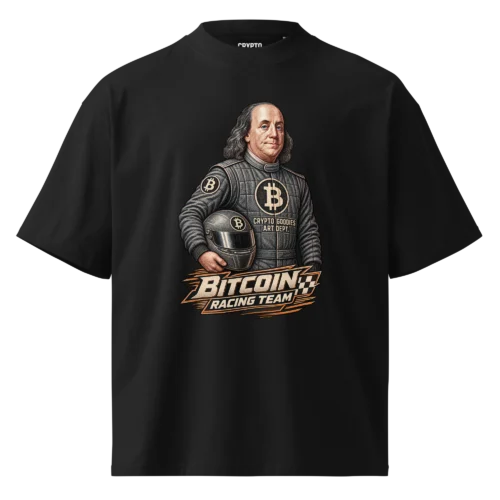 Benjamin Franklin x Bitcoin Racing Team Oversized T-Shirt