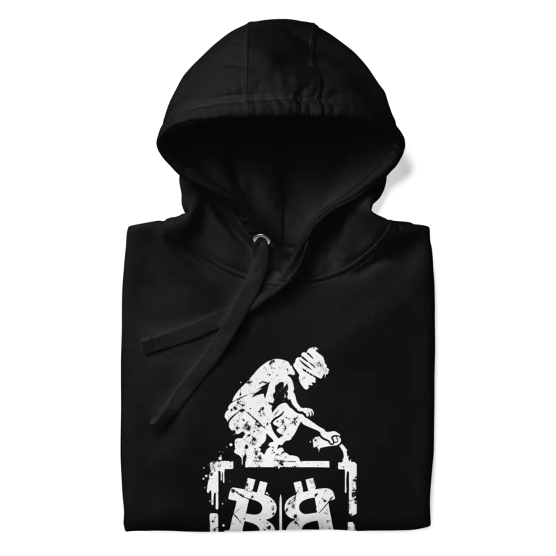 Bitcoin Street Art Hoodie - Image 2