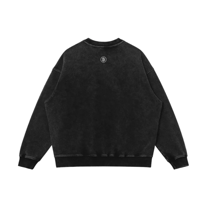 Breaking Banks Super Heavyweight Oversized Faded Sweatshirt - Image 2