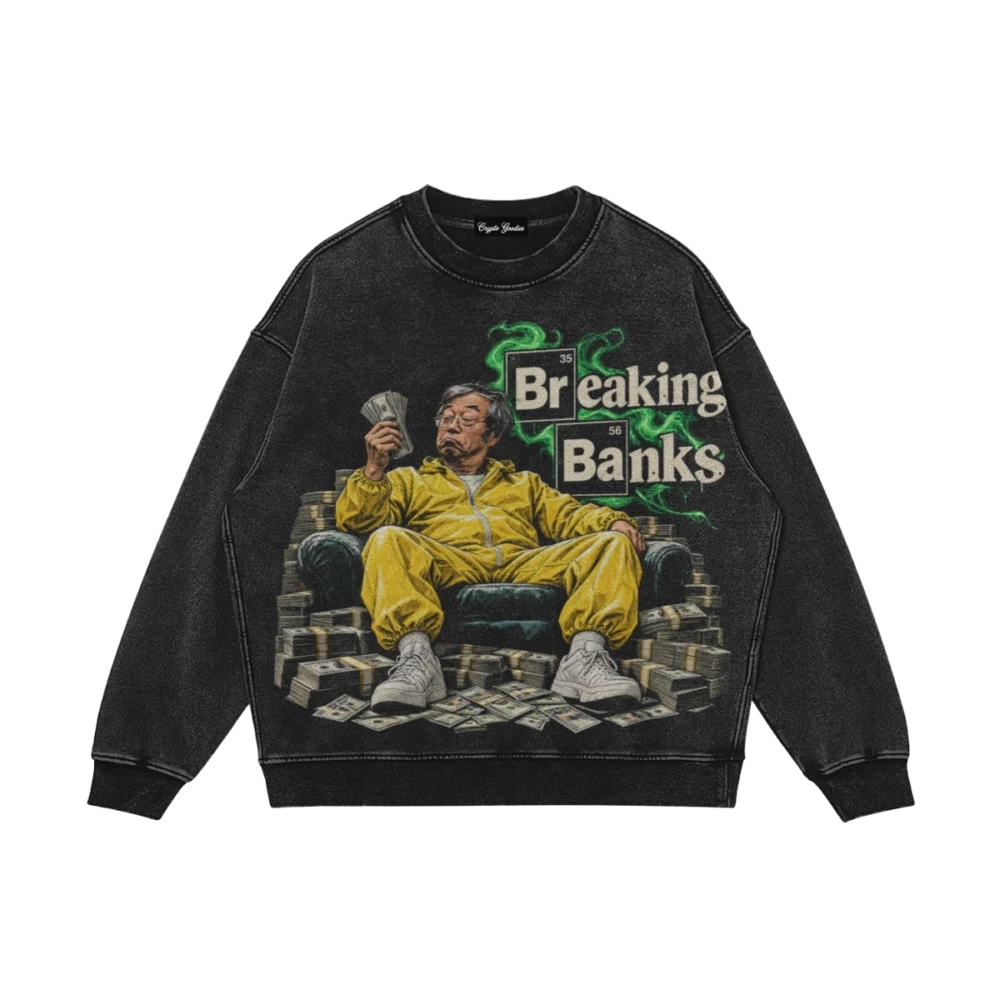 Breaking Banks Super Heavyweight Oversized Faded Sweatshirt