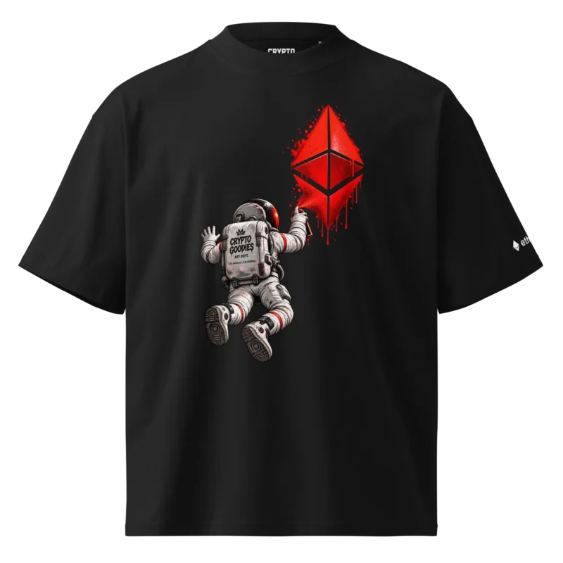 Ethereum Astronaut Oversized T-Shirt