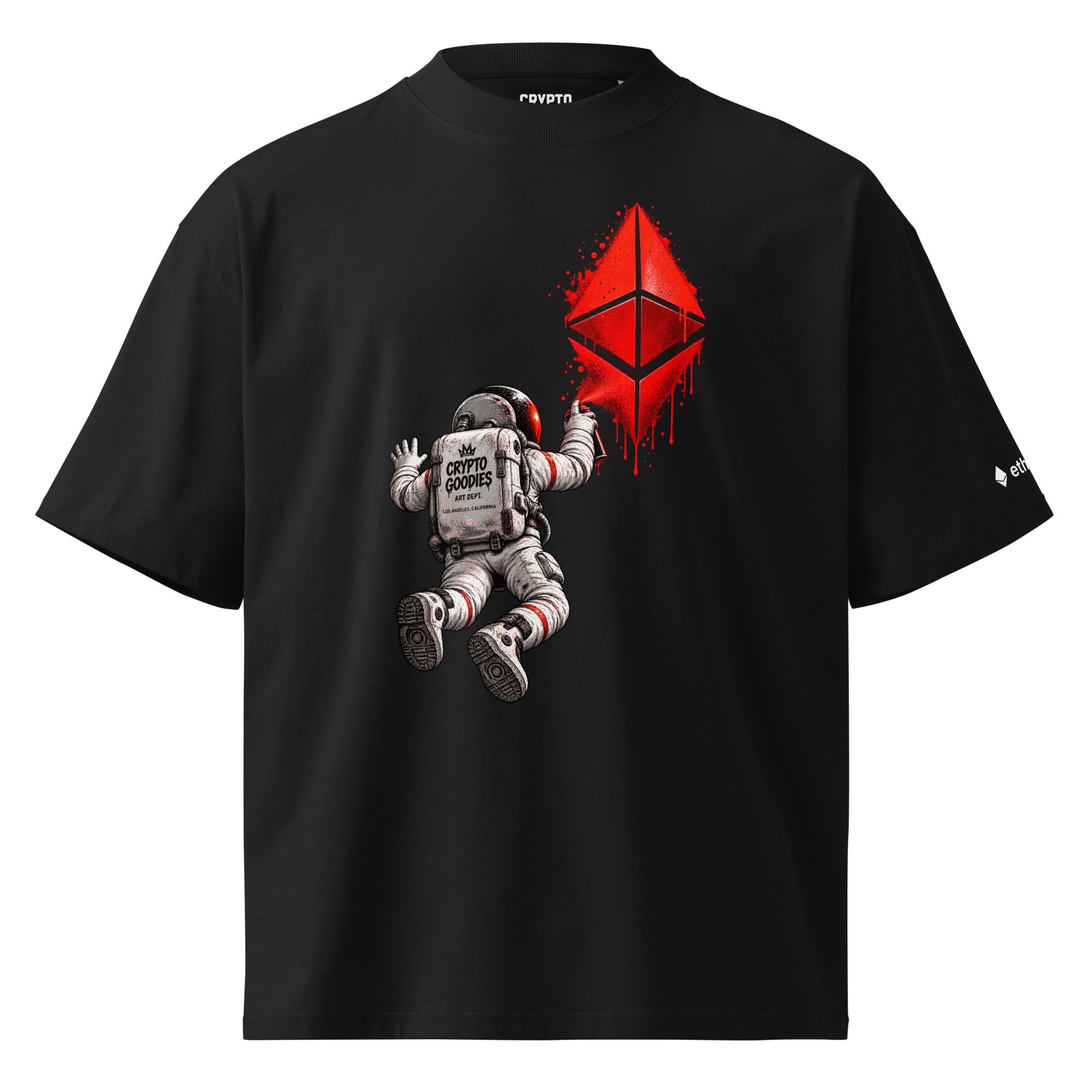 Ethereum Astronaut Oversized T-Shirt