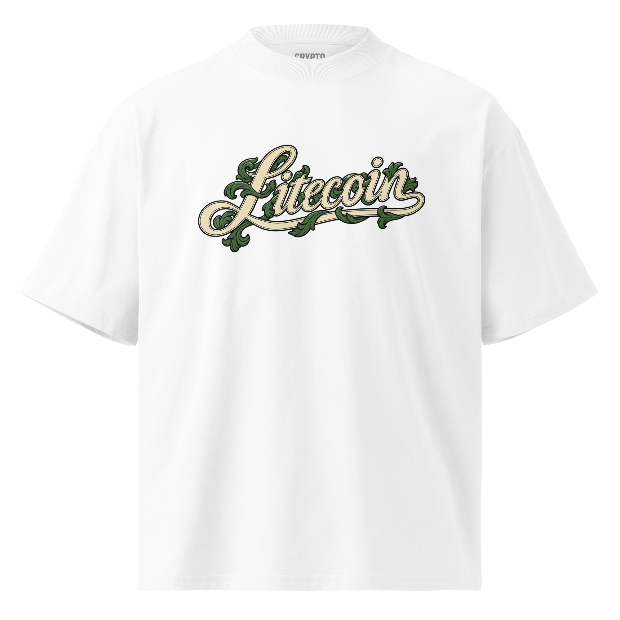 Litecoin Ornate Logo Oversized T-Shirt - Image 3