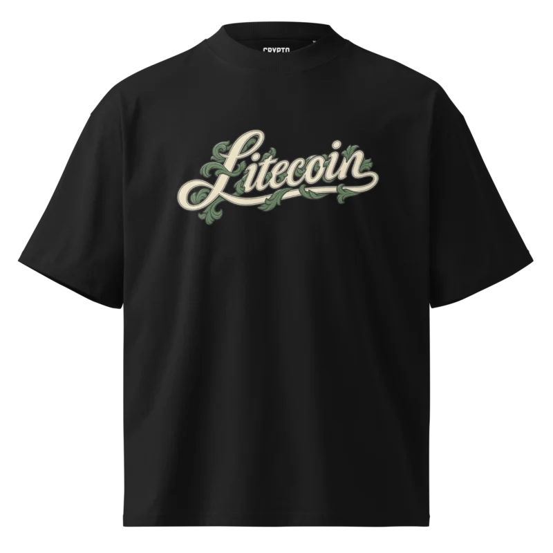 Litecoin Ornate Logo Oversized T-Shirt