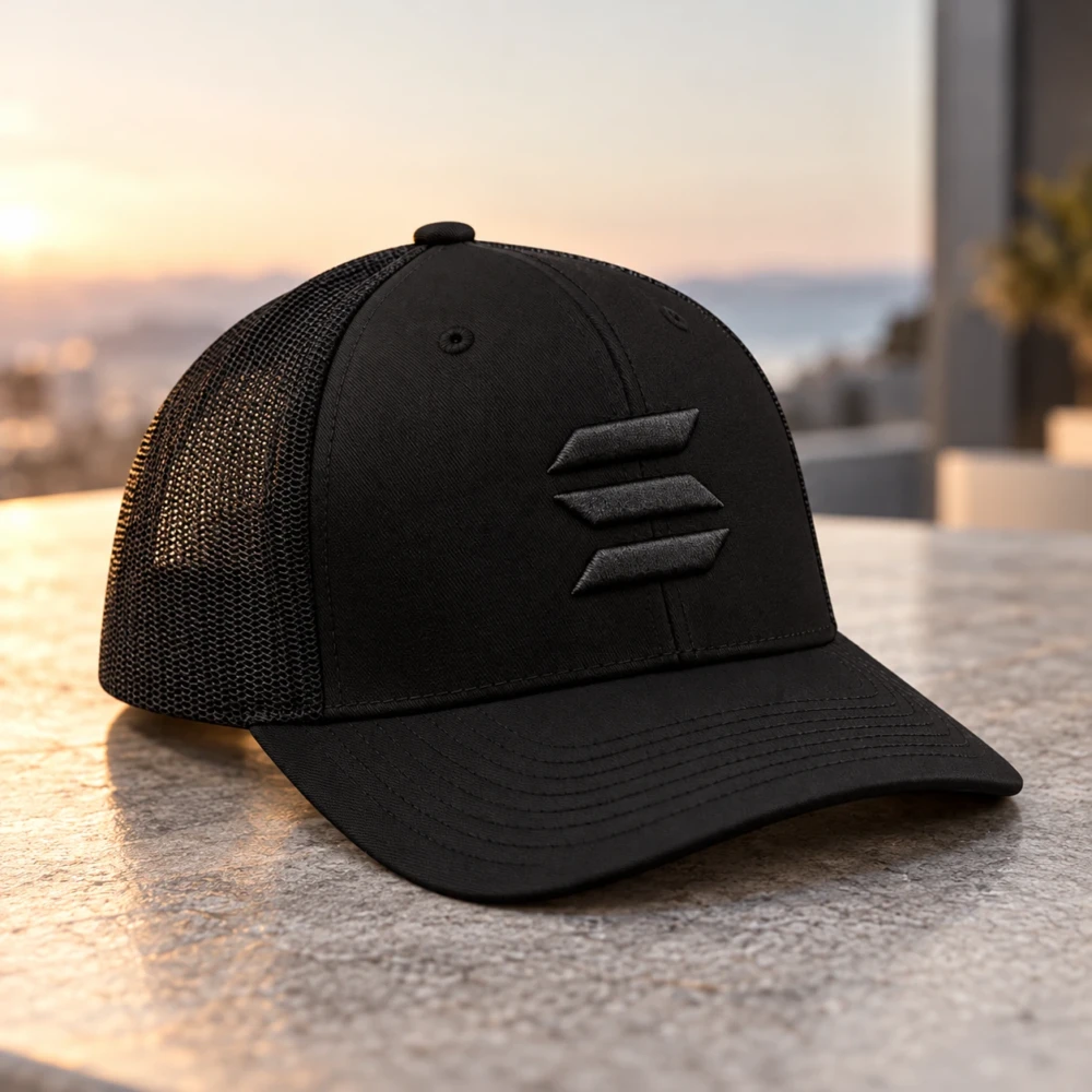 Solana Blackout Trucker Cap - Image 5