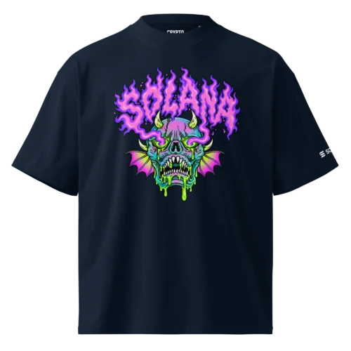 Solana Demon Skull Oversized T-Shirt