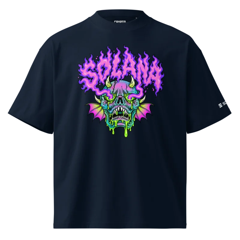 Solana Demon Skull Oversized T-Shirt