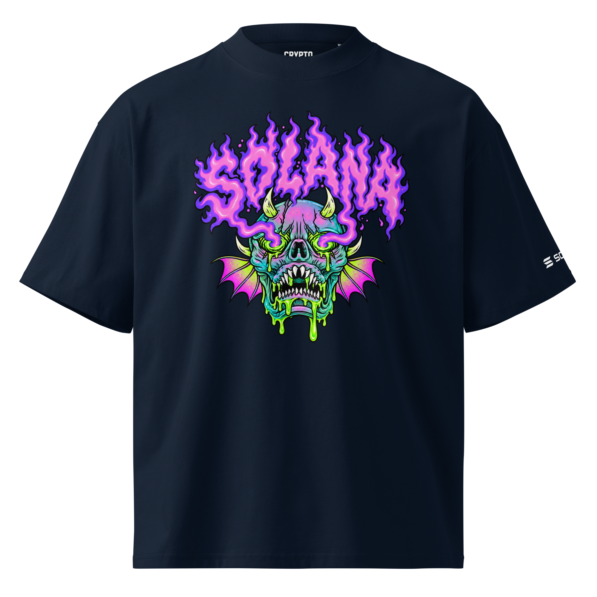 Solana Demon Skull Oversized T-Shirt
