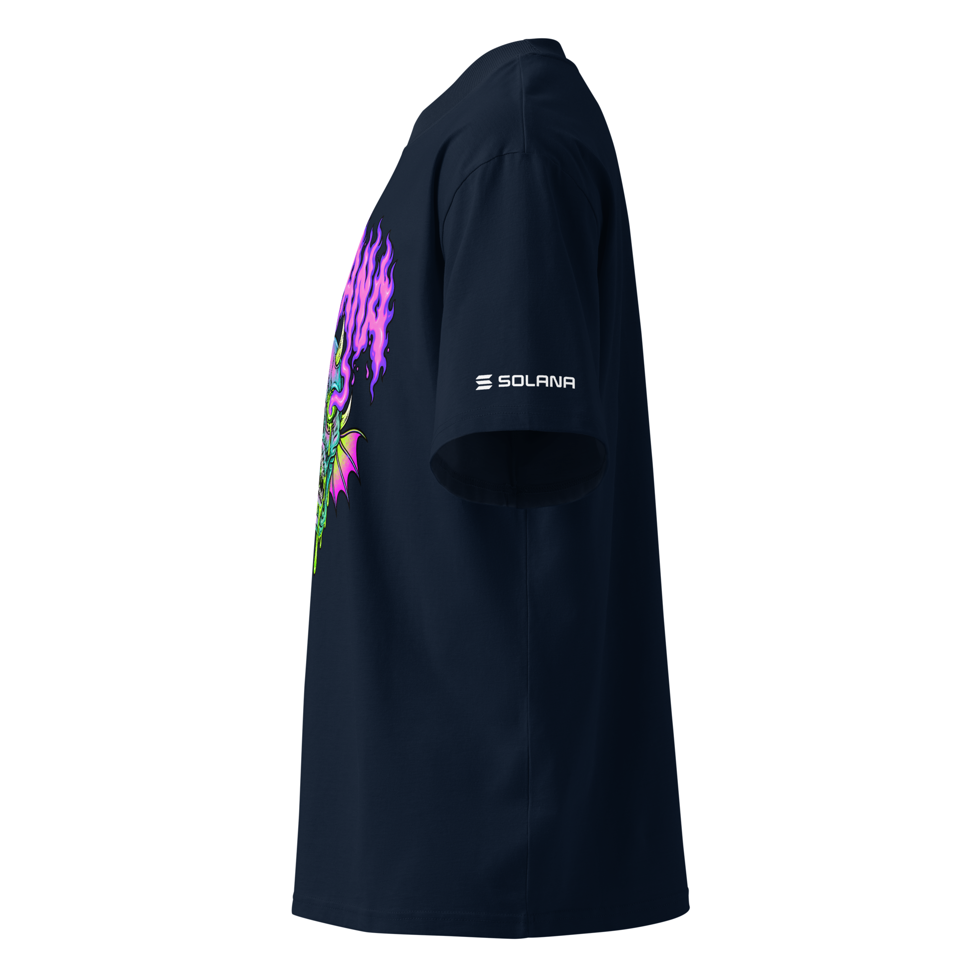 Solana Demon Skull Oversized T-Shirt - Image 4