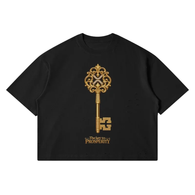 XRP: The Key to Prosperity Distressed Oversized Tee